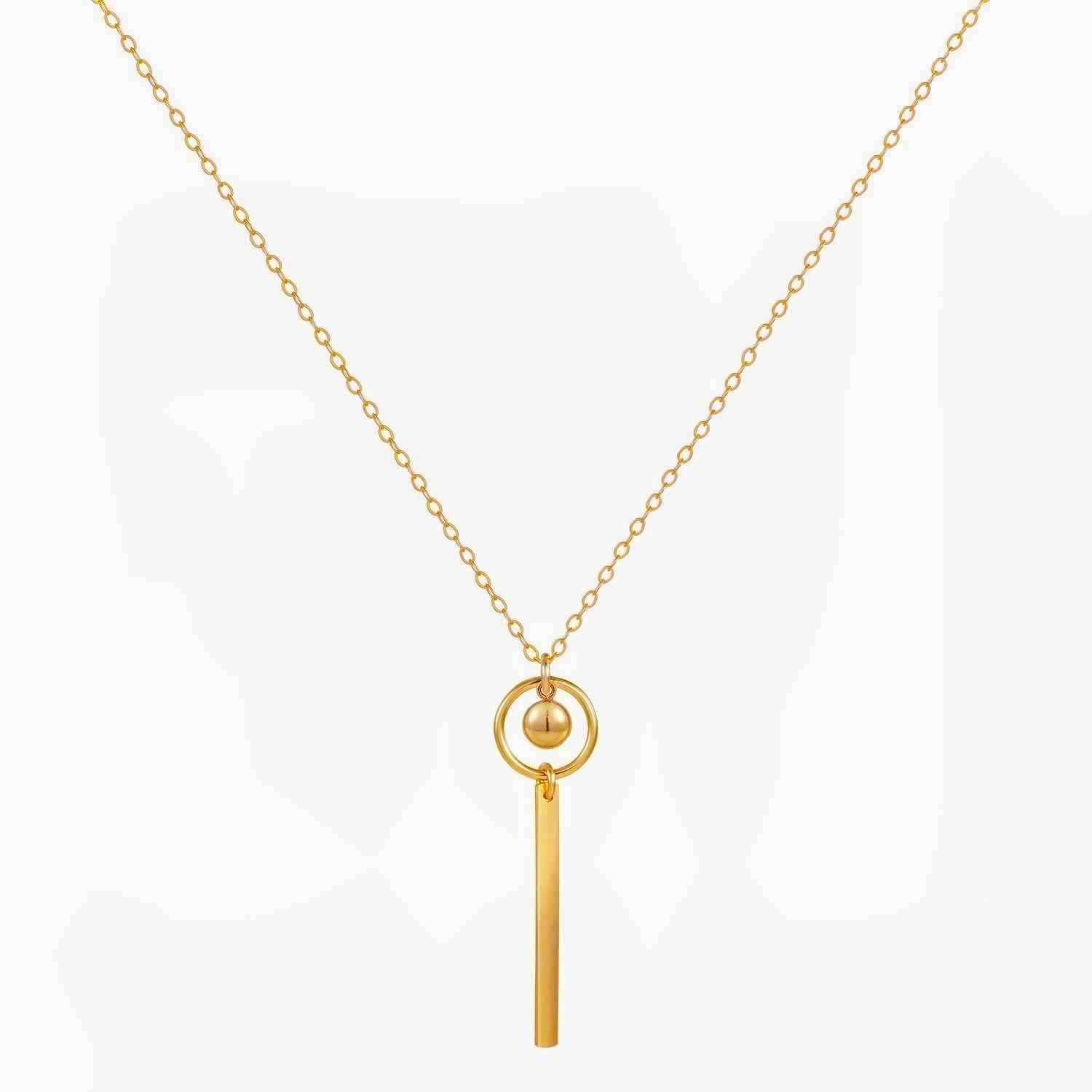 Saturn Bar Necklace