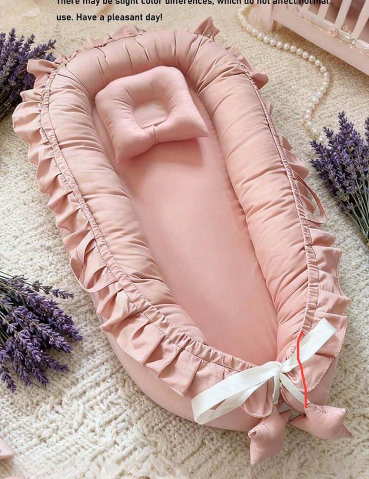 Newborn Baby CribAutumn Leaf Print Baby Nest Sleeper | Portable Co-Sleeping Bassinet Machine Washable Nursery Essential For Newborns 0-3