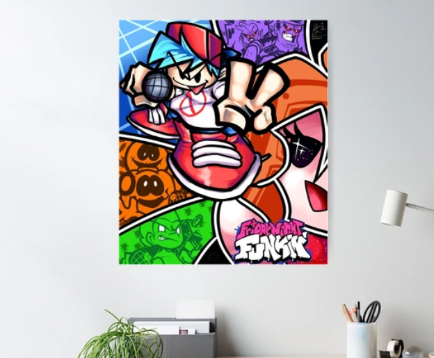 friday night funkin poster lol