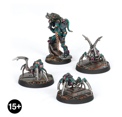 Van Saar Champion in Carapace Armour with Cyberachnids