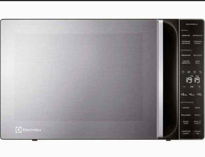 Micro-ondas Electrolux 36L Prata e Preto Espelhado Efficient ME36S