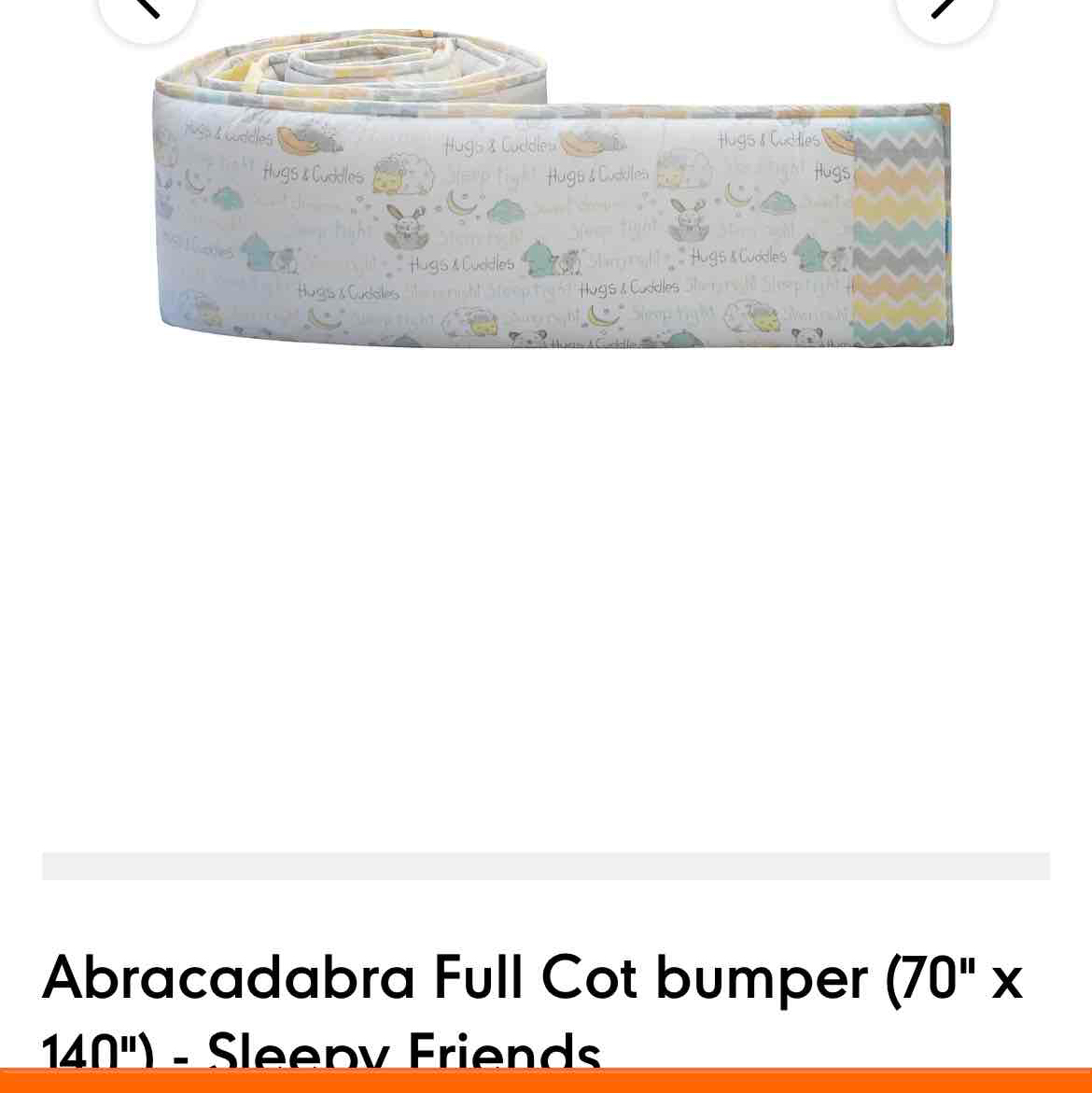 Abracadabra Full Cot Bumper