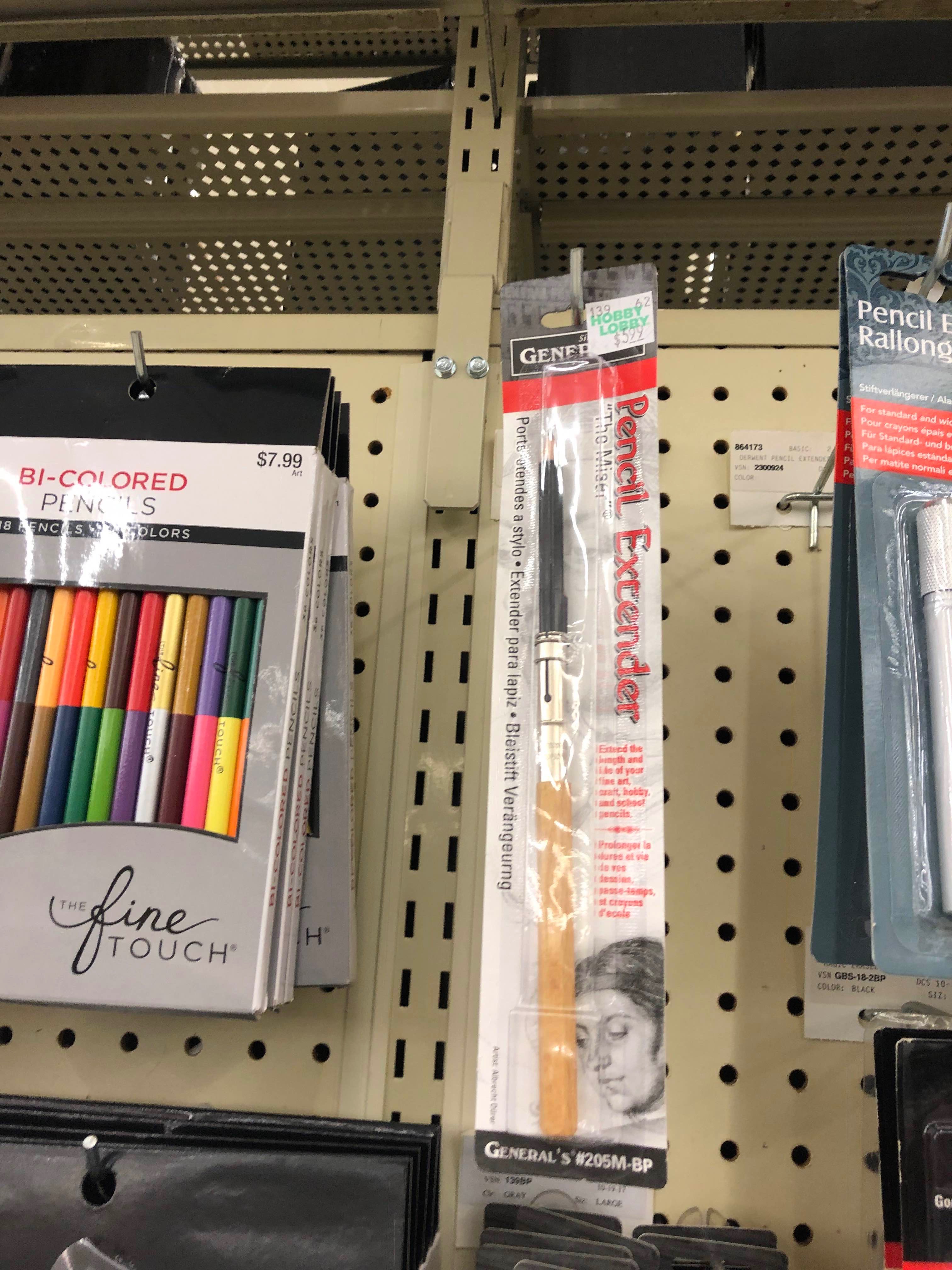 The Miser Pencil Extender with Soft Drawing Pencil