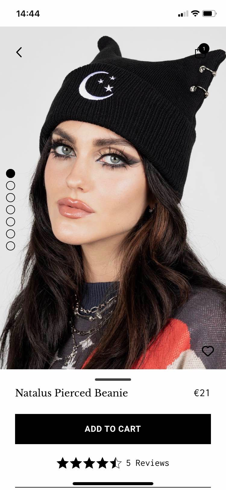 natilus pierced beanie