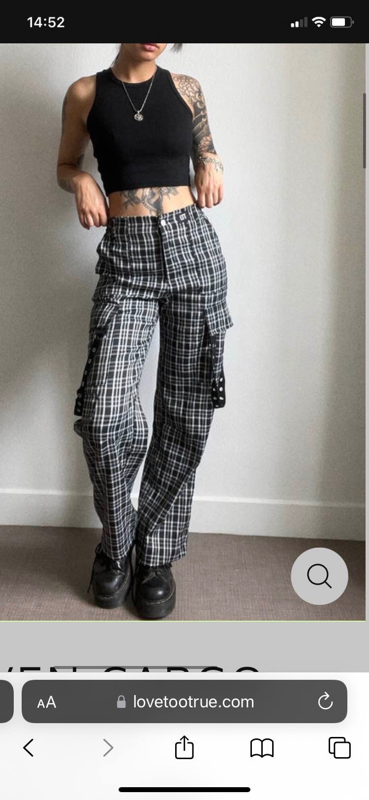 raven cargo trousers