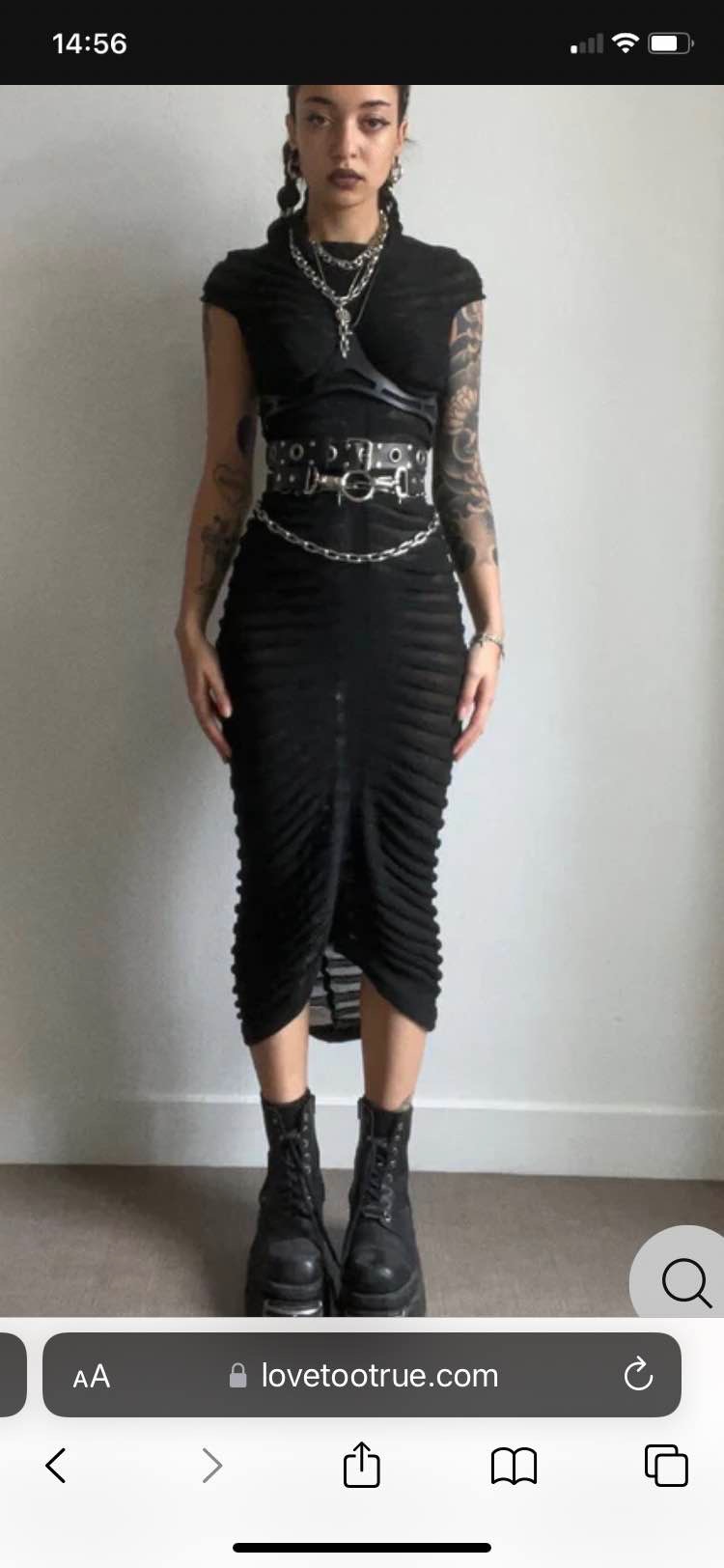 bones maxi dress