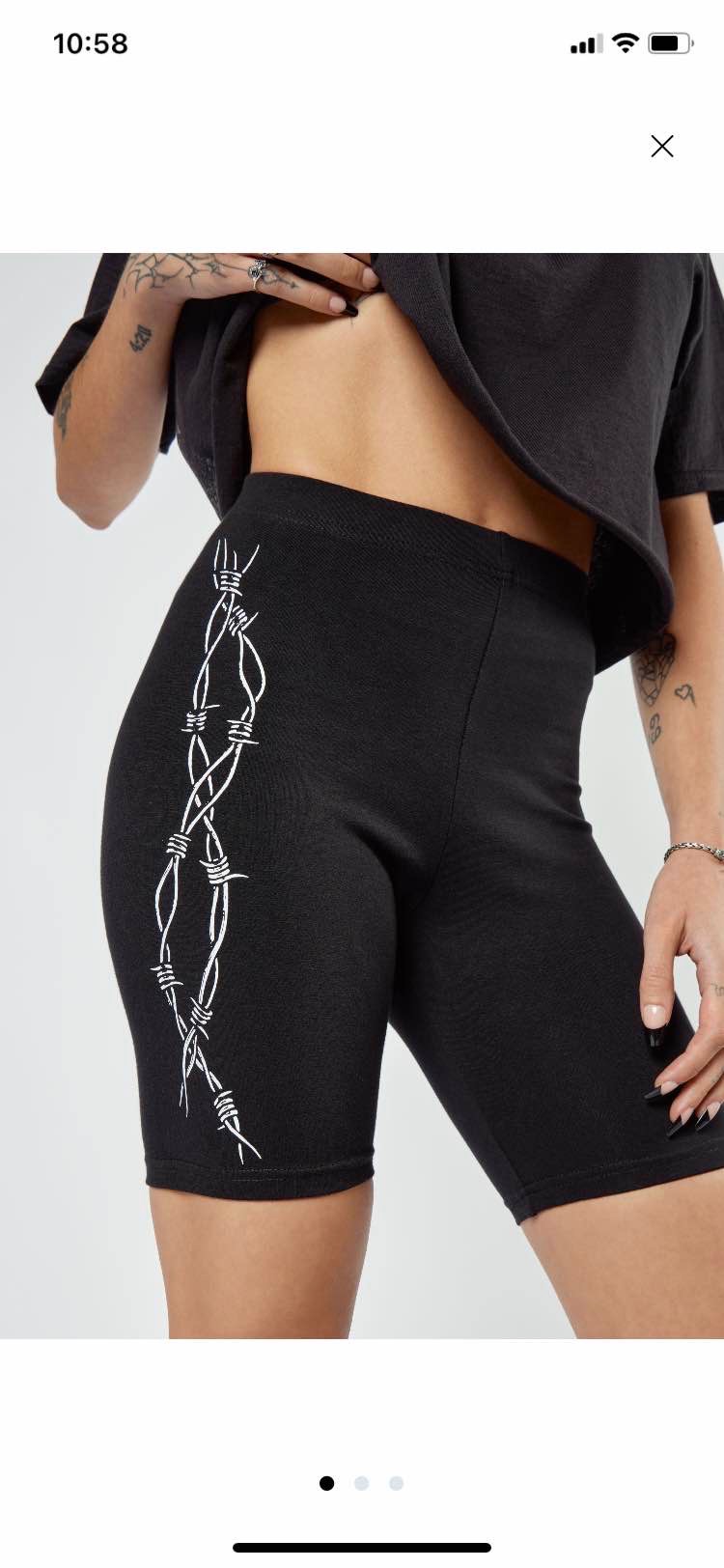 asylum high waist cycle shorts