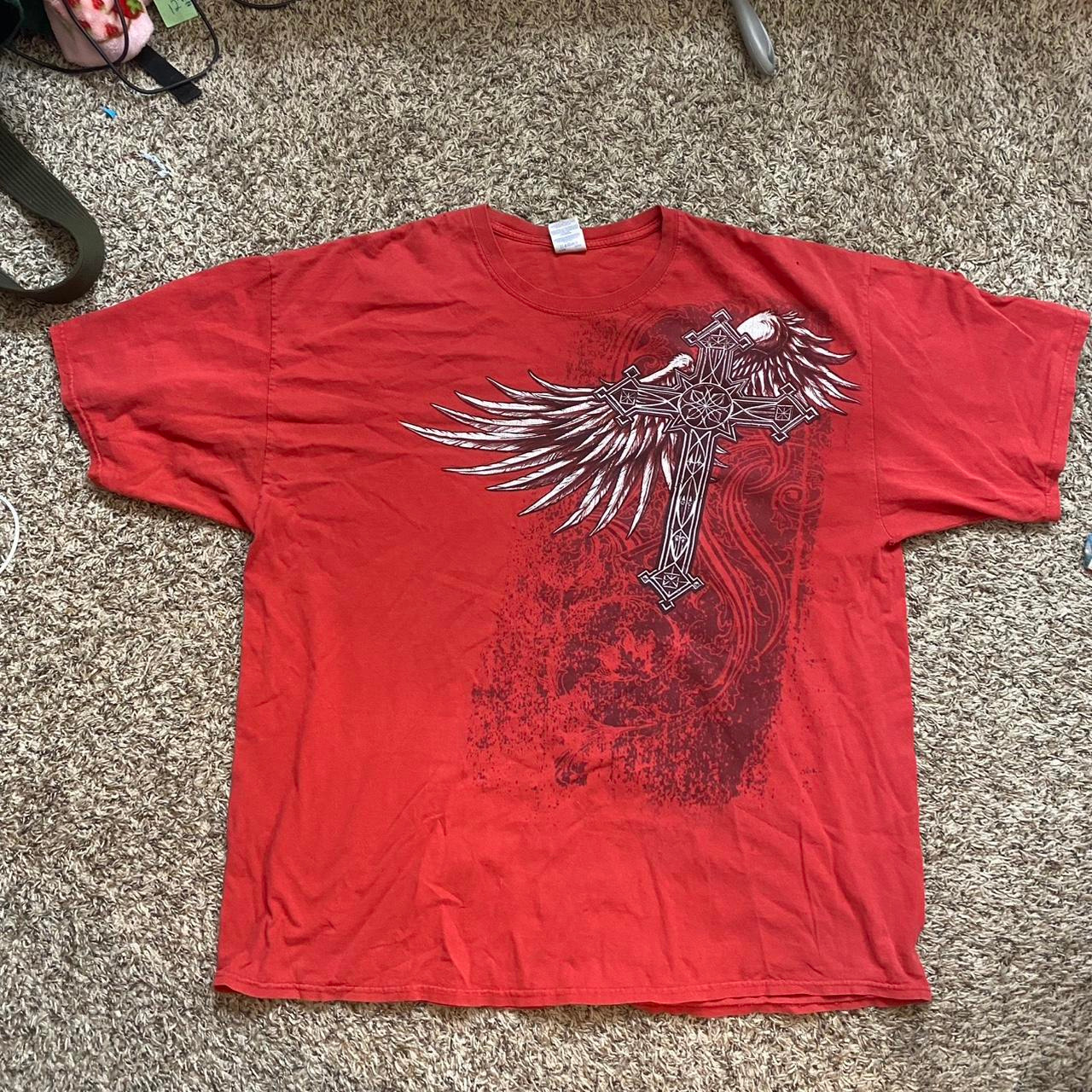 Affliction Men's Red T-shirt