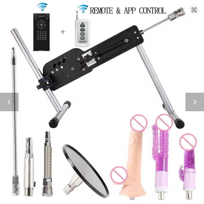 Remote & APP Control Sex Machine With DIldo and Vac U Lock for Man and Women 20 Modes Stable Love Machine Silent Vibrator