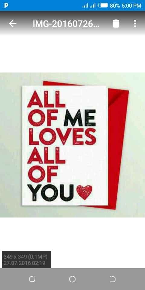 Valentines Card All Of Me