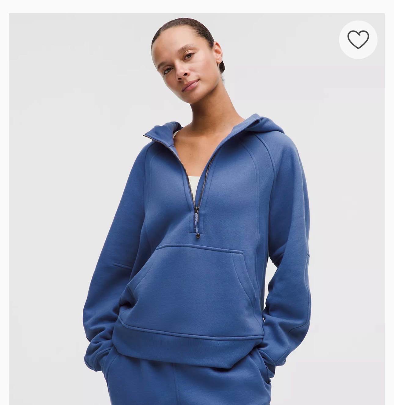 Scuba Oversized Half-Zip Hoodie
Long