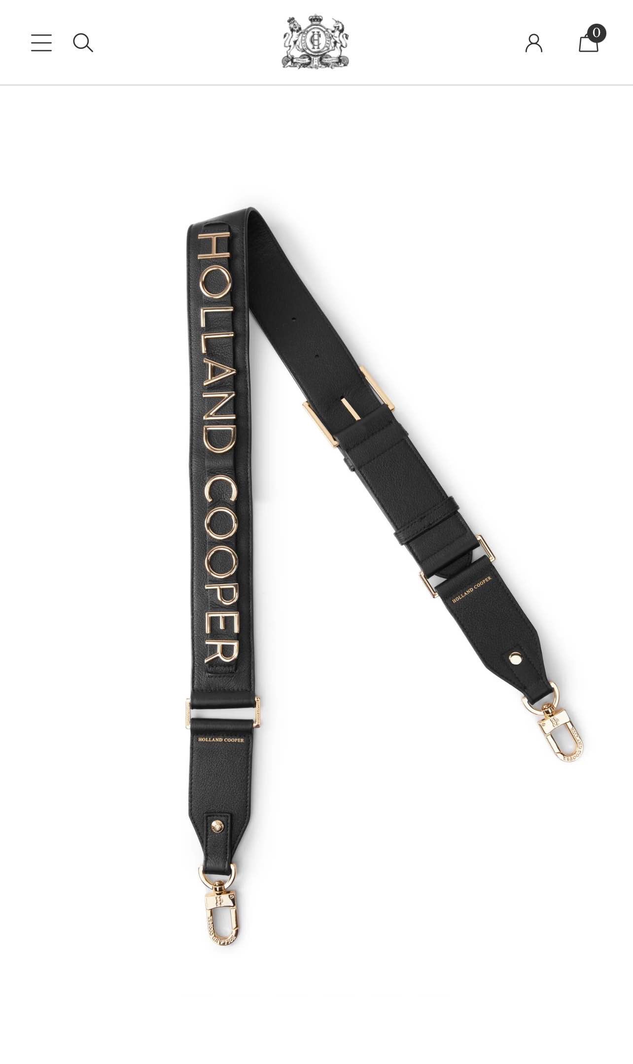 Abbot Bag Strap (Black Gold)