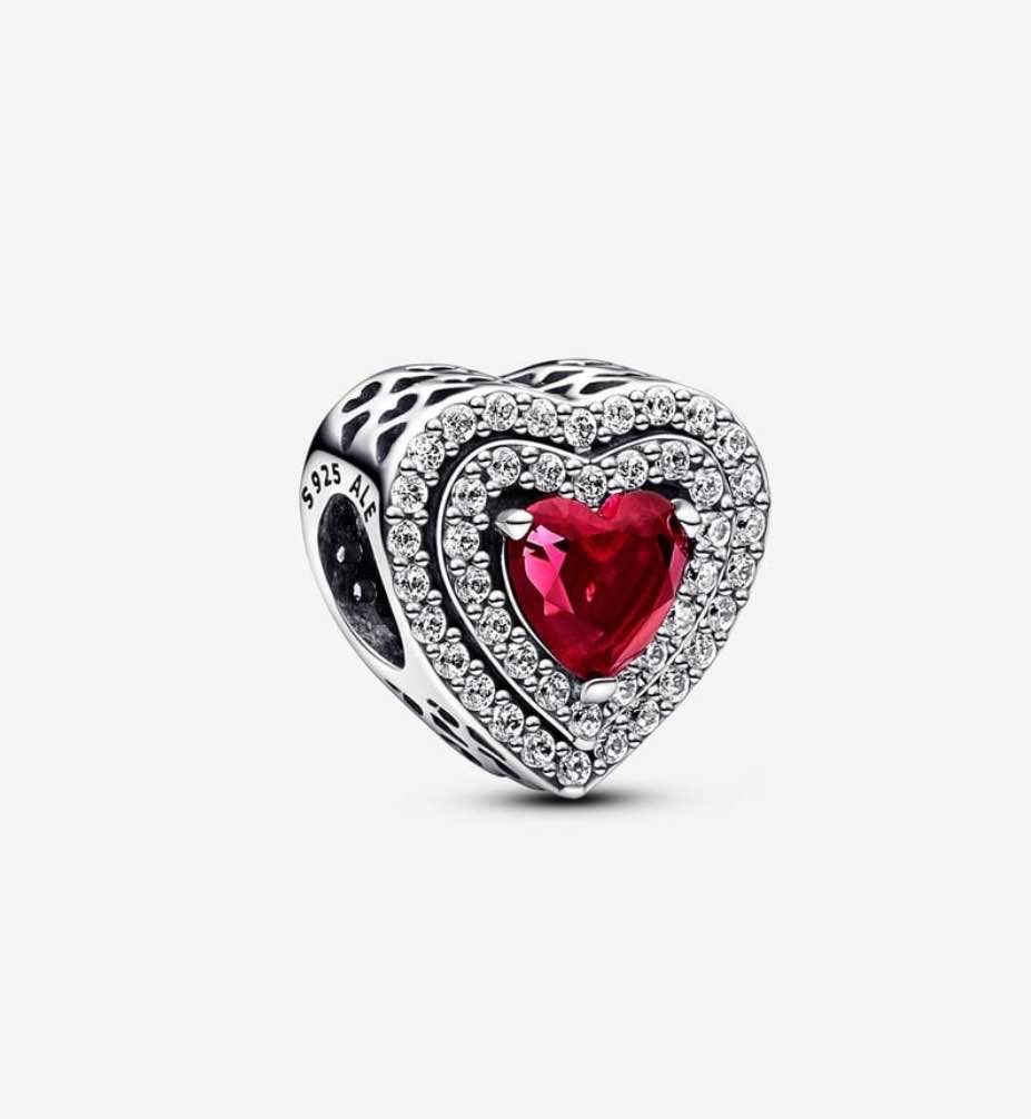Sparkling Levelled Heart Charm