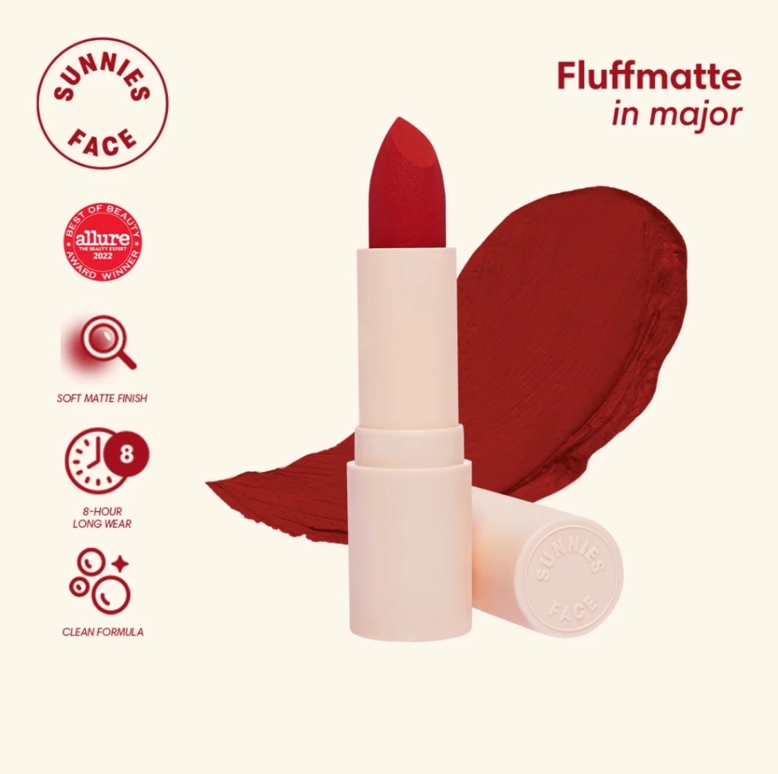 Sunnies Face Fluffmatte Lipstick (major)