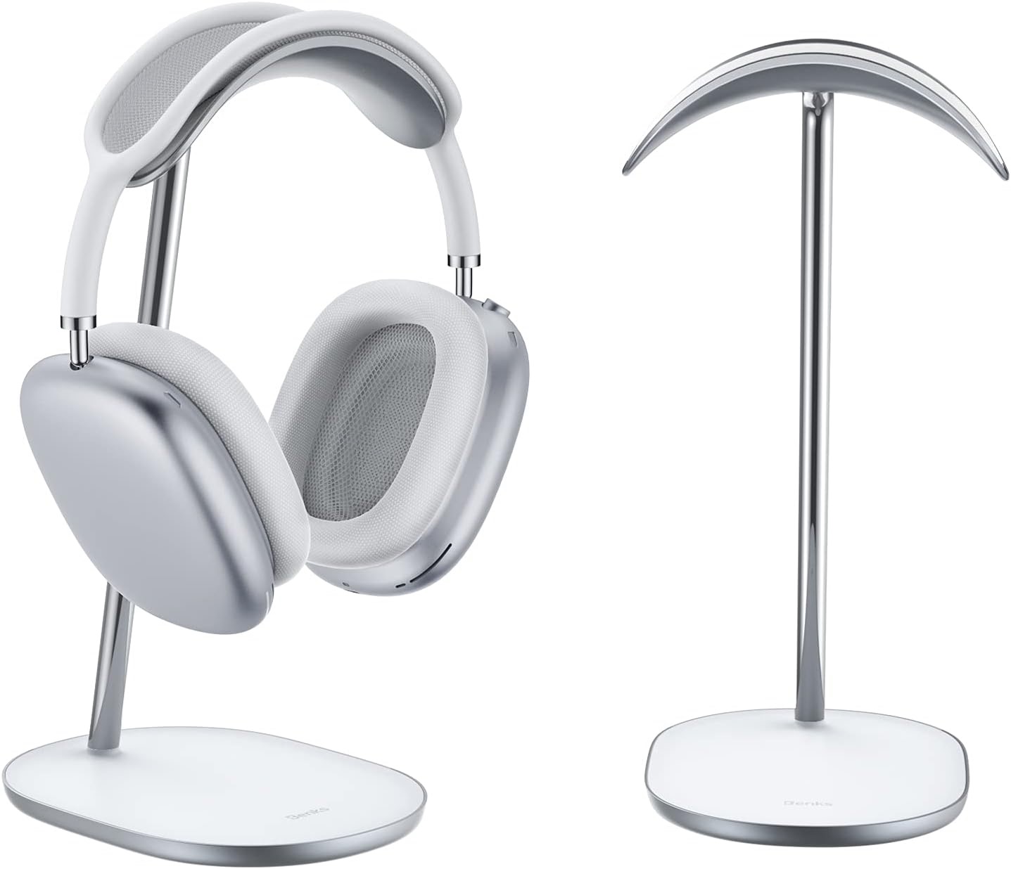 BENKS Support Casque, Porte Casque Compatible avec Toutes Les Tailles De Casque, Durable, Support De Bureau Stable et Cadeau De Grande Valeur,Blanc