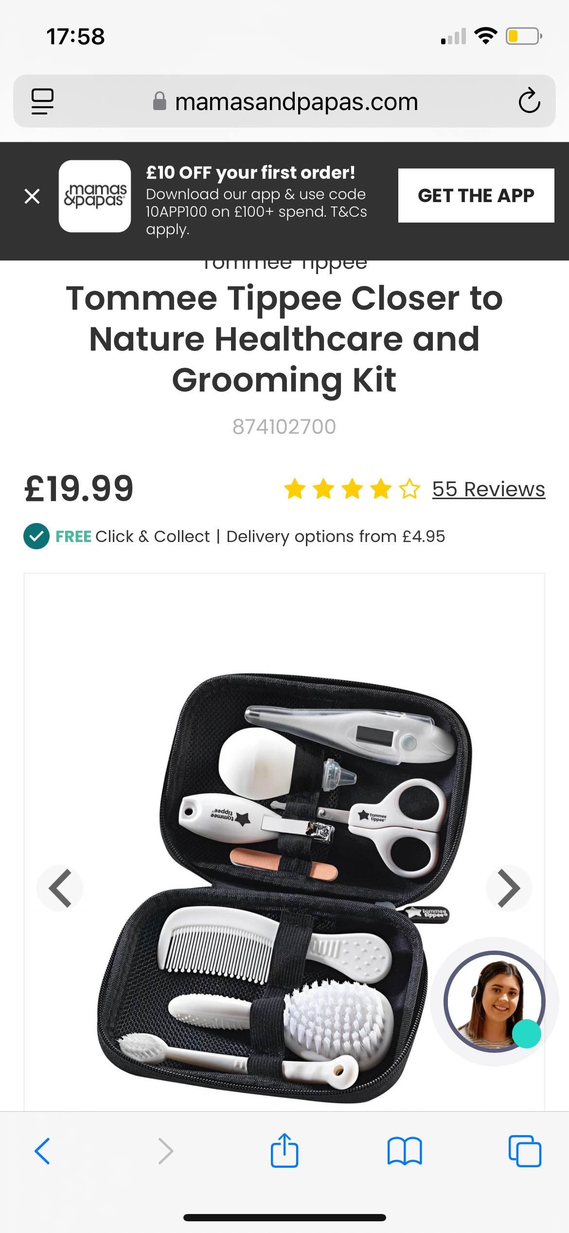 Tommee Tippee Closer to Nature Healthcare and Grooming Kit