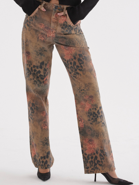 SAMIA FLORAL PRINTED JEANS