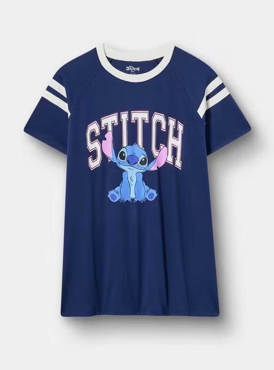 Lilo and Stitch Cotton Jersey Varsity Tee