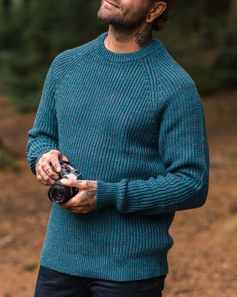 Fog Recycled Knitted Jumper (Teal)