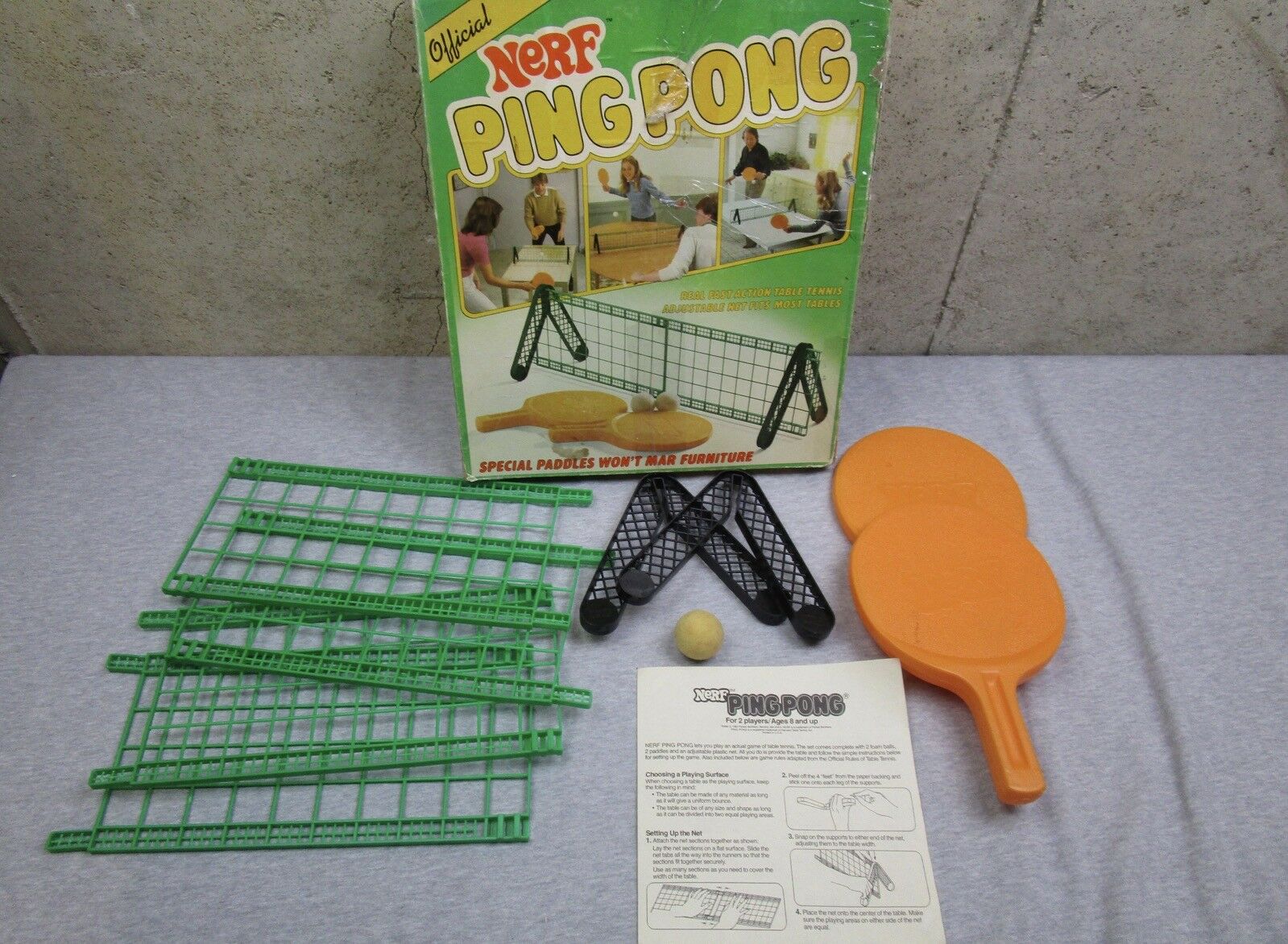 Details about Vintage Nerf Ping Pong Playset 1982