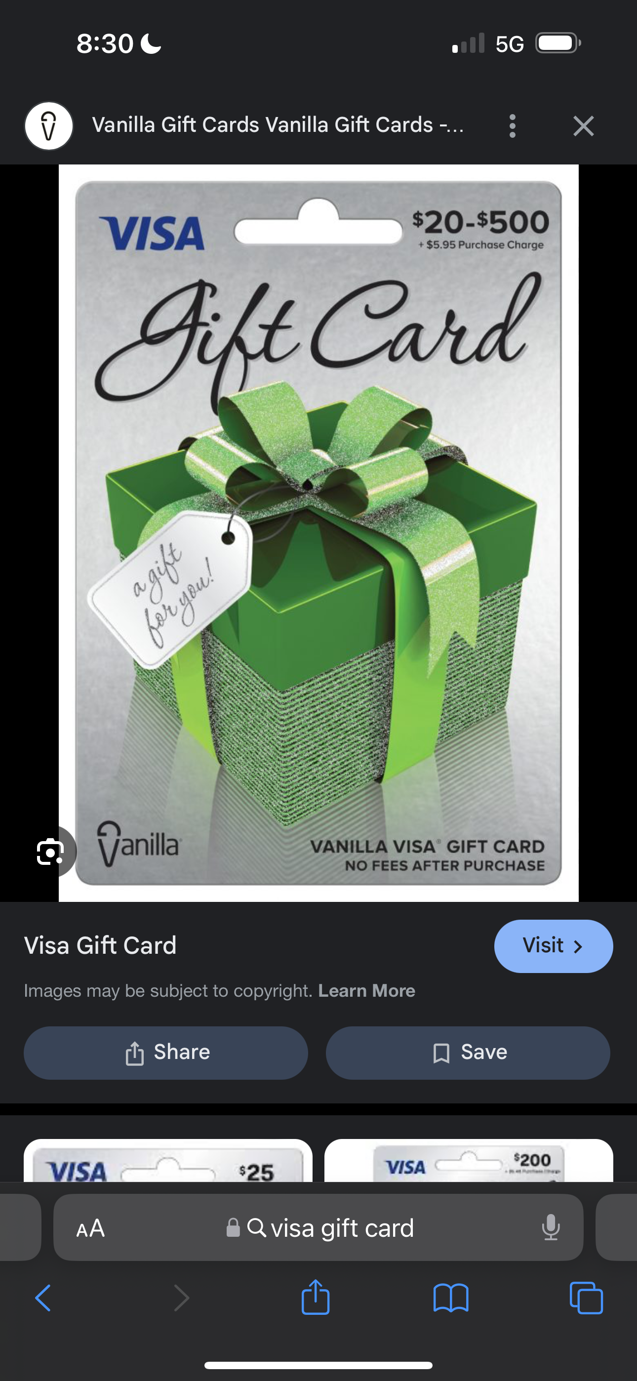 gift cards para ropa