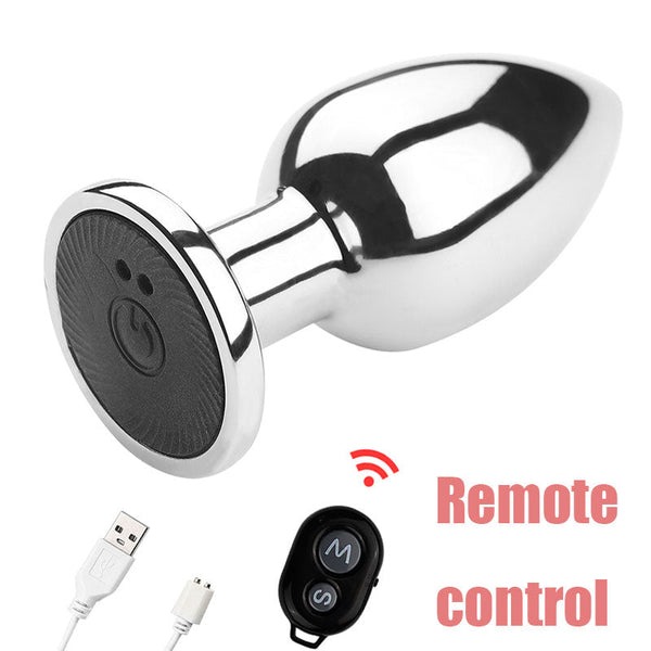 Stainless Steel Vibrating Anal Toy Butt Vibrators for Women
