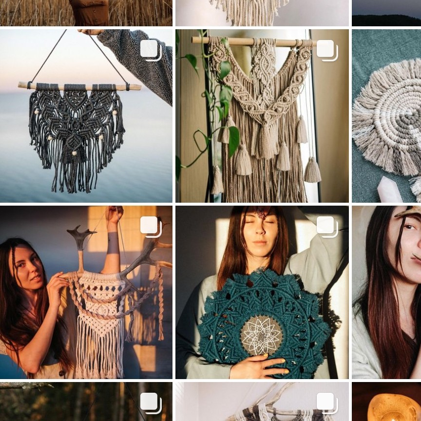 Macramé boho decor