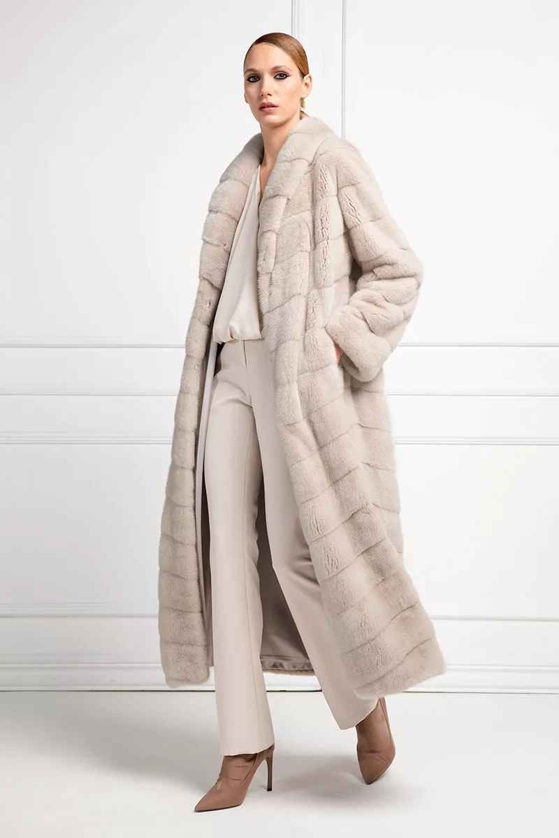 Elpidio Loffredo ivory Mink Coat