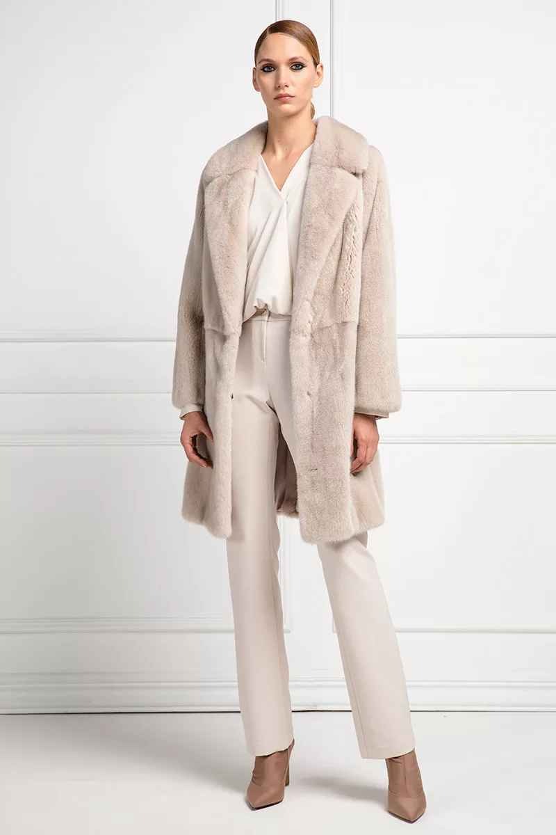Ivory mink coat,  Elpidio Loffredo