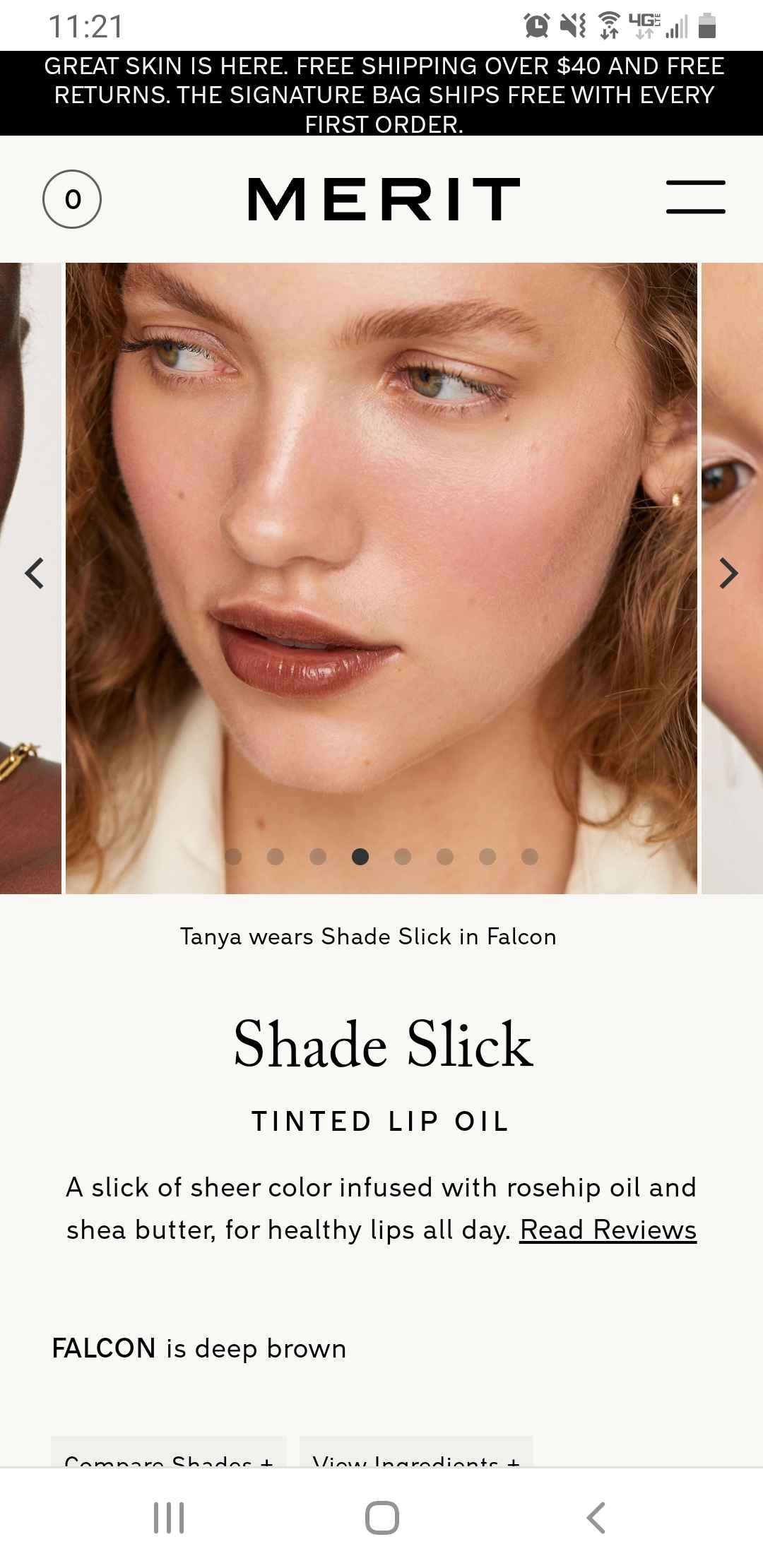 Merit lip glosses