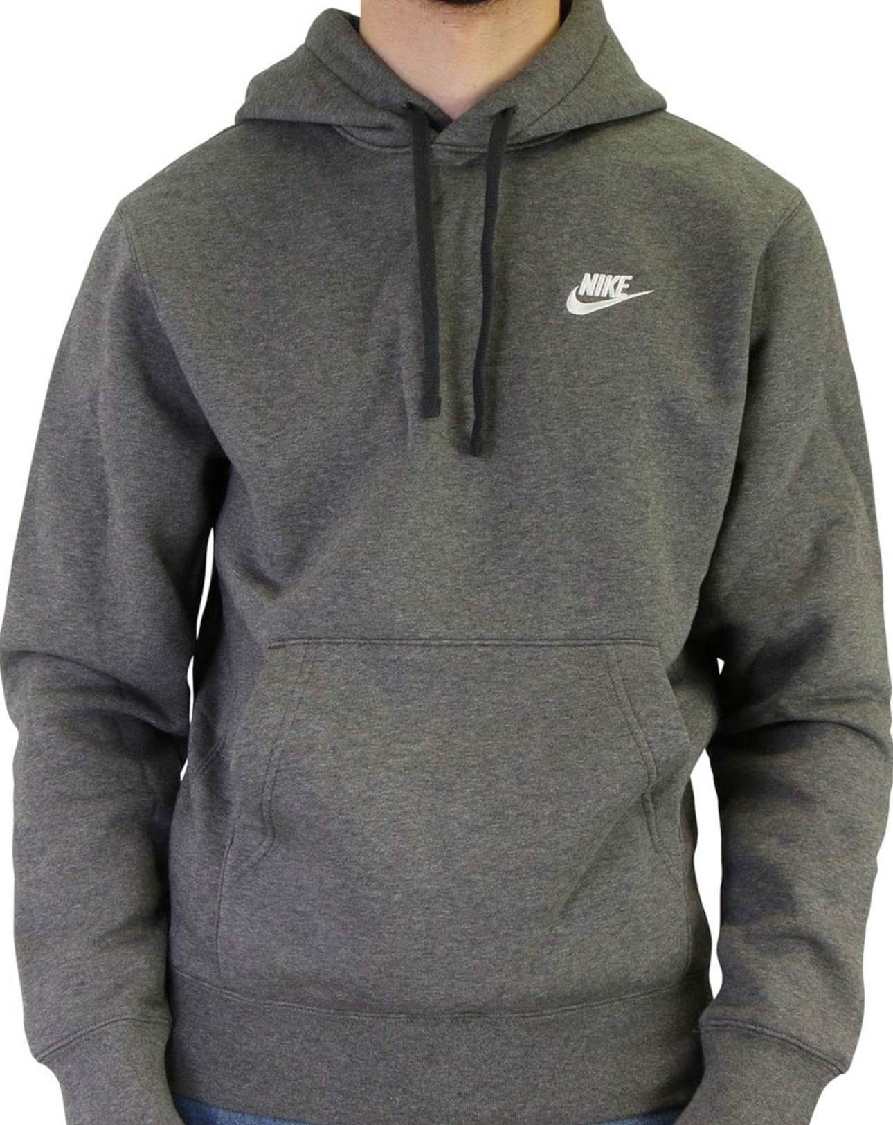 Nike Pull Over Hoodie, charcoal gray /White, Xr  Large