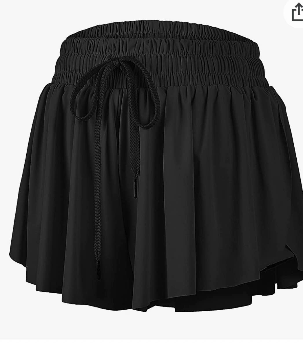 GSKS 2 in 1 Flowy Workout Drawstring Shorts High Waist Athletic Running Lounge Sweat Skirt Summer Comfy Lounge Clothes