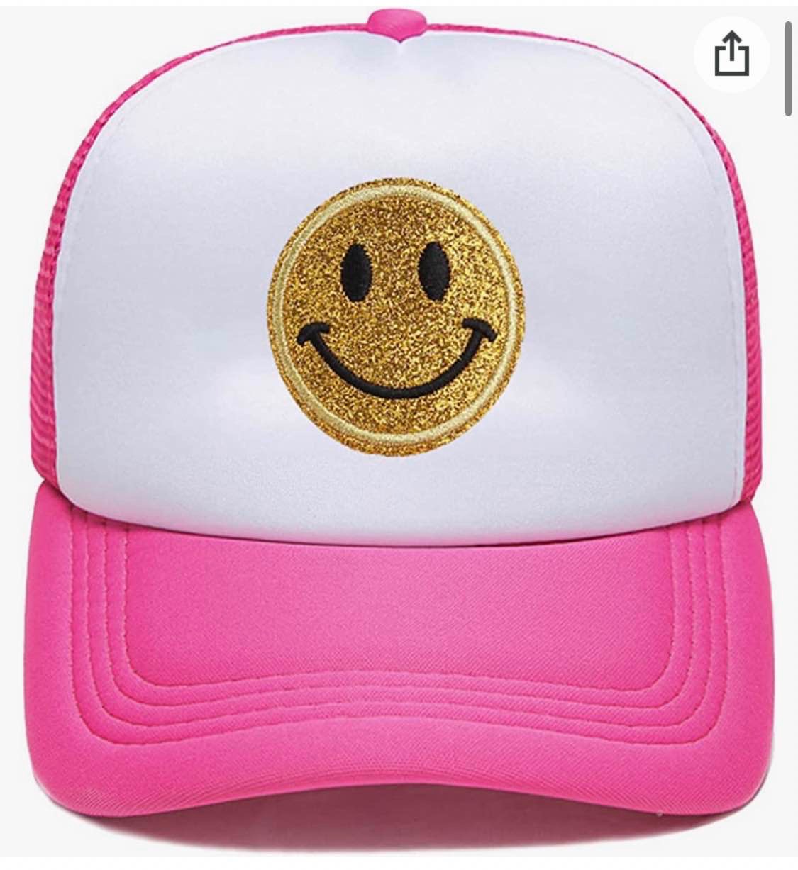 Defadike Fashion Preppy Trucker Hats Adjustable Sequins Embroidery Back Mesh Baseball Cap for Women and Teenager