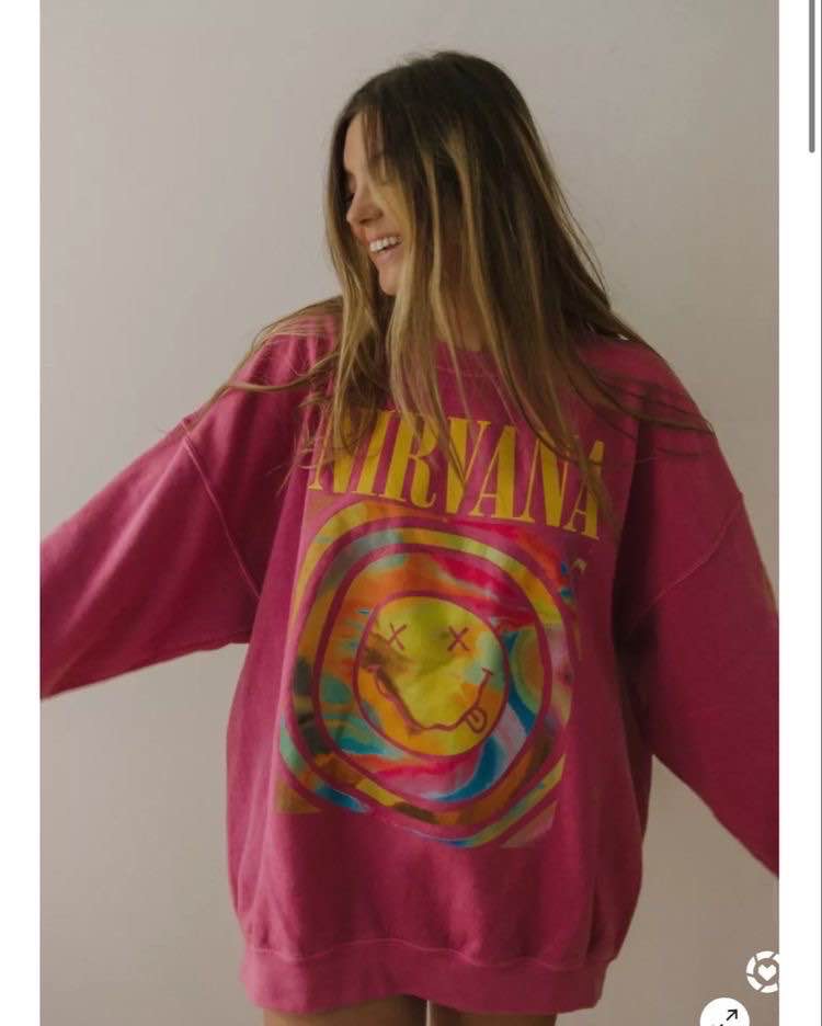 Nirvana Smile Overdyed Sweatshirt