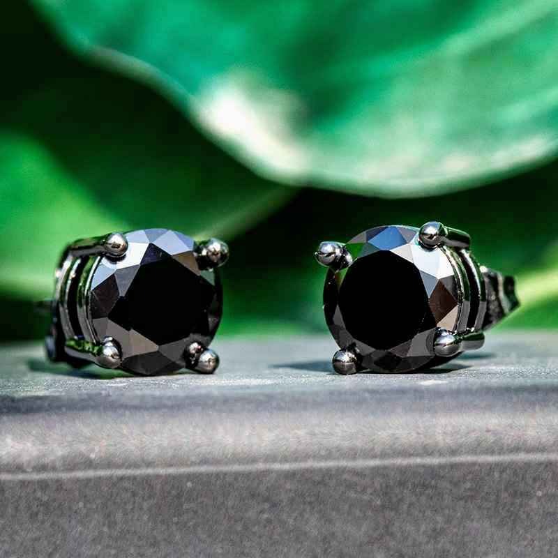 Round Cut Stud Earring - Helloice Jewelry