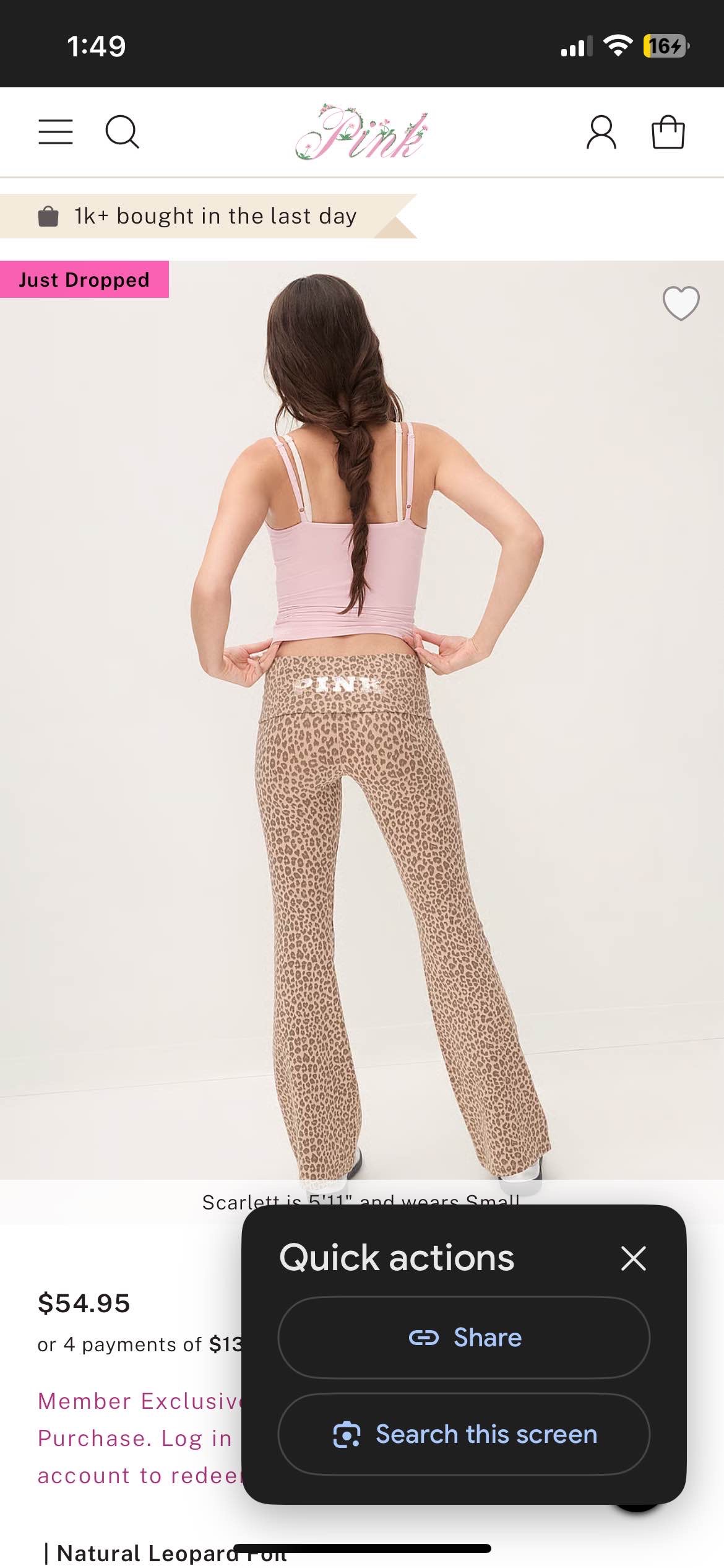 ALL-DAY COTTON FOLDOVER FLARE LEGGINGS