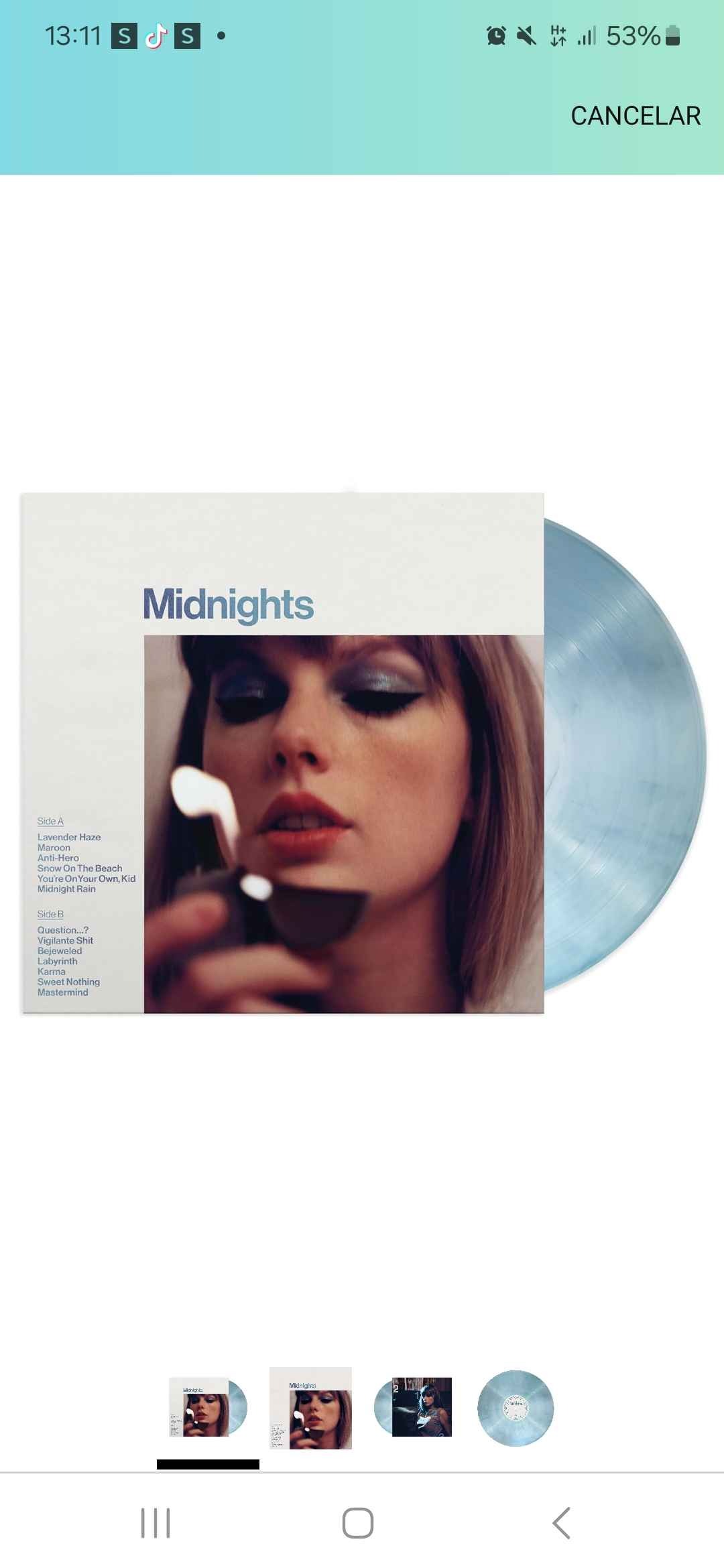 VINIL Midnights (Moonstone Blue Edition) - Taylor Swift