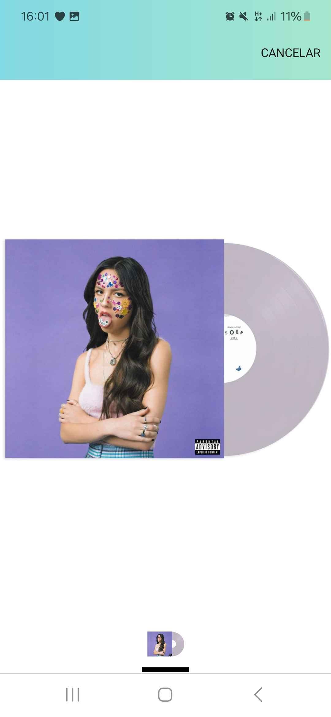 Vinil Sour (Crystal Vellum Vinyl) - Olivia Rodrigo