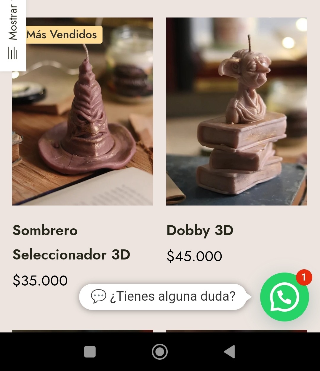 Sombrero Seleccionador 3D & Dobby 3D