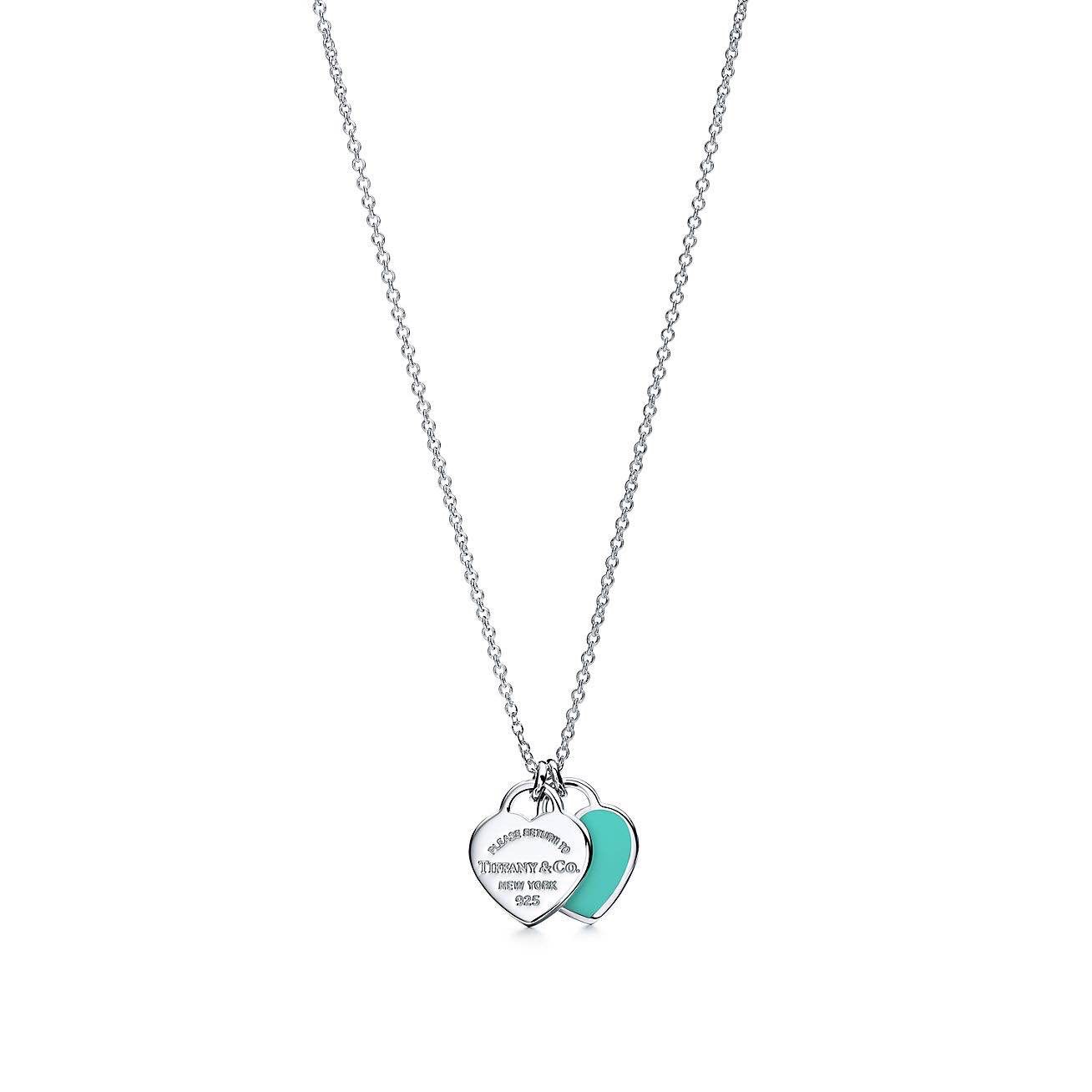 Tiffany Blue® Double Heart Tag Pendant