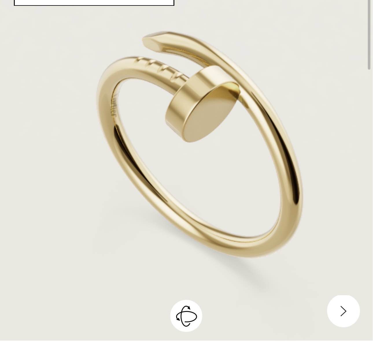 JUSTE UN CLOU RING, SMALL MODEL
