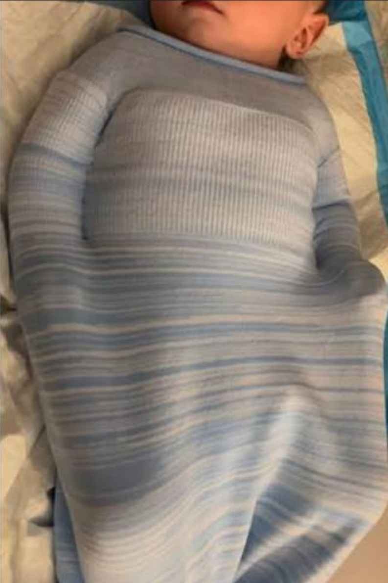 Blue Swaddle Sleep Sack (Small/6-12 LBS)