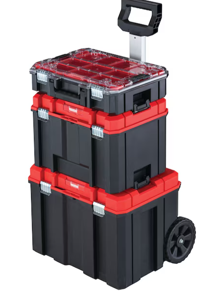 CRAFTSMAN VERSASTACK 17.126-in W x 30.9-in H x 20.157-in D Black Plastic/Metal Rolling Tool Box