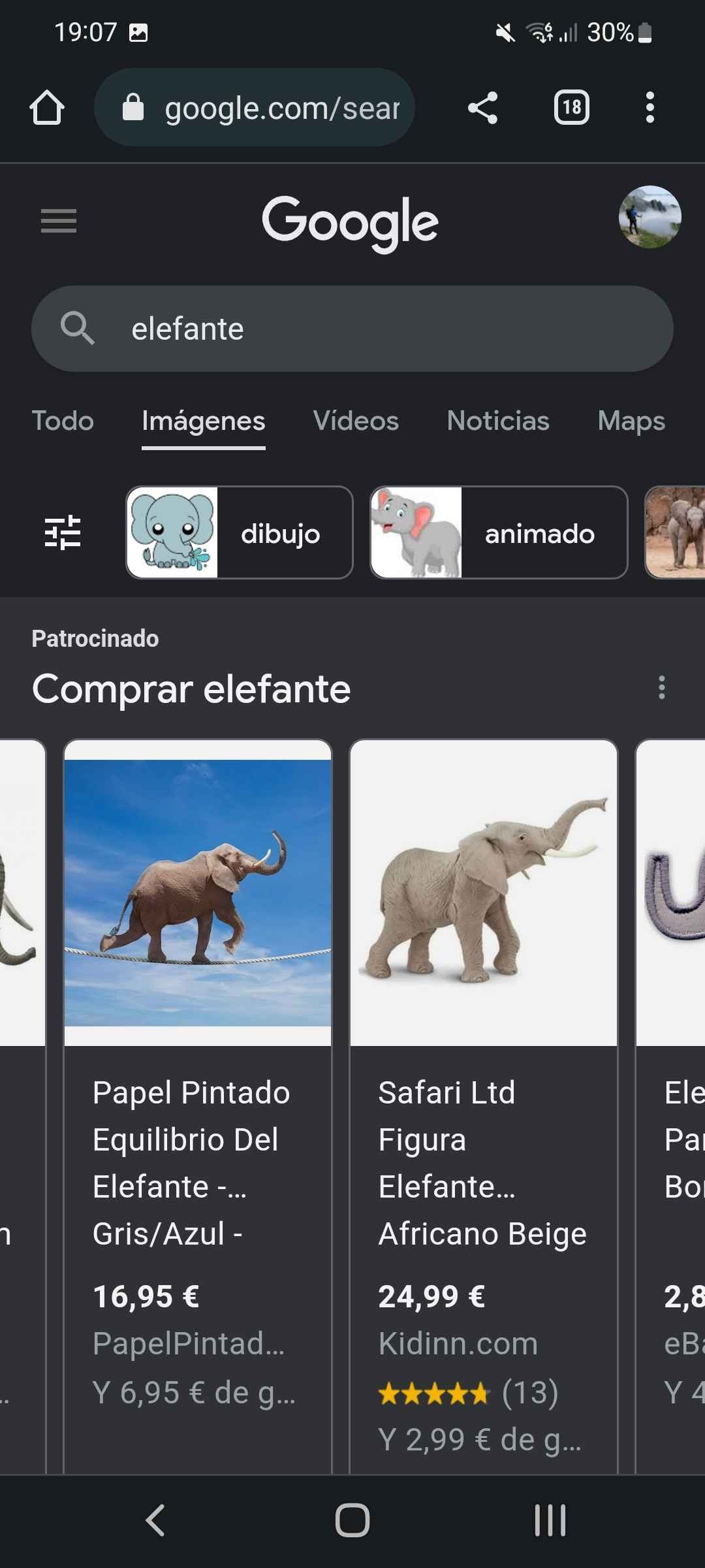 Elefante azul