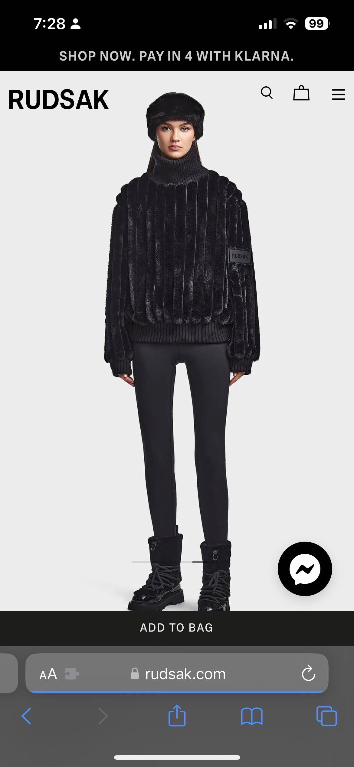 LAYLA FAUX FUR TURTLENECK SWEATER