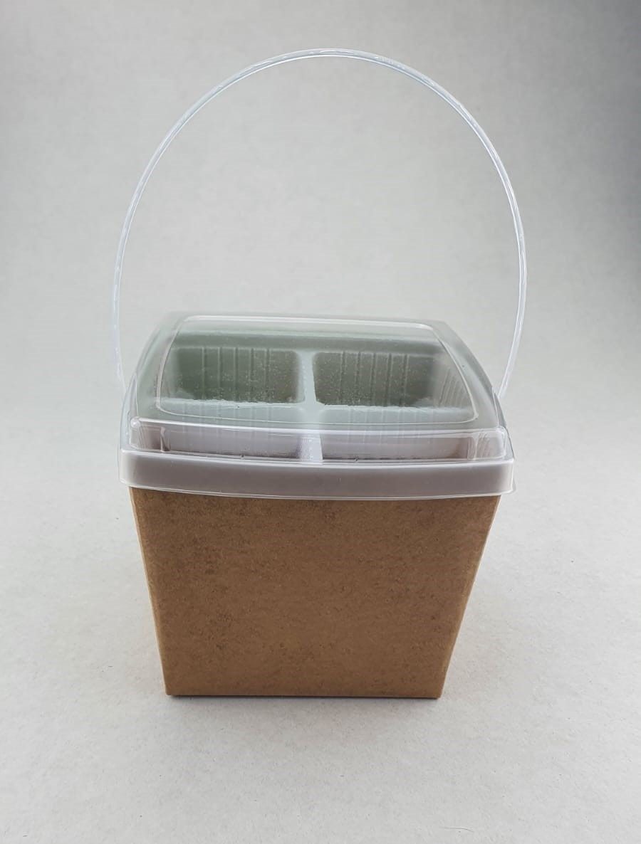 Order A Take Away Kraft Pail With Handle and Lid at Medtra