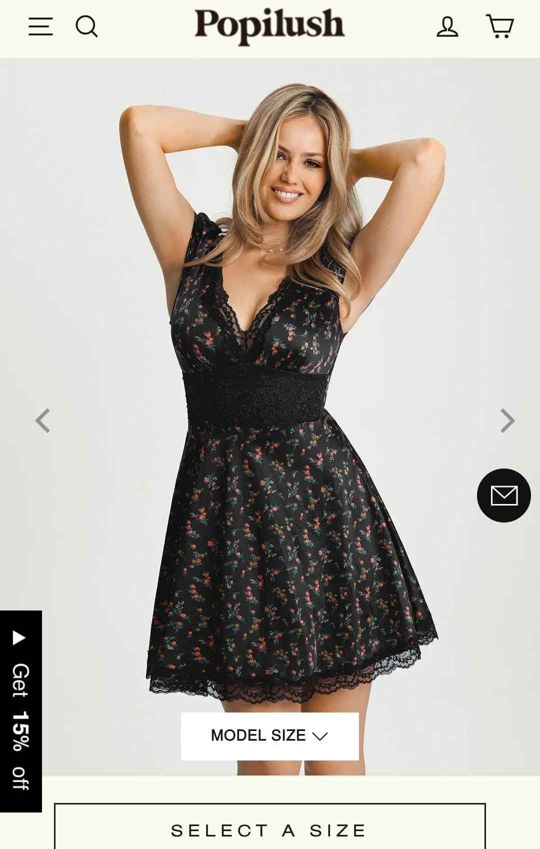 Lace Trim Sculpting Fit & Flare Mini Dress