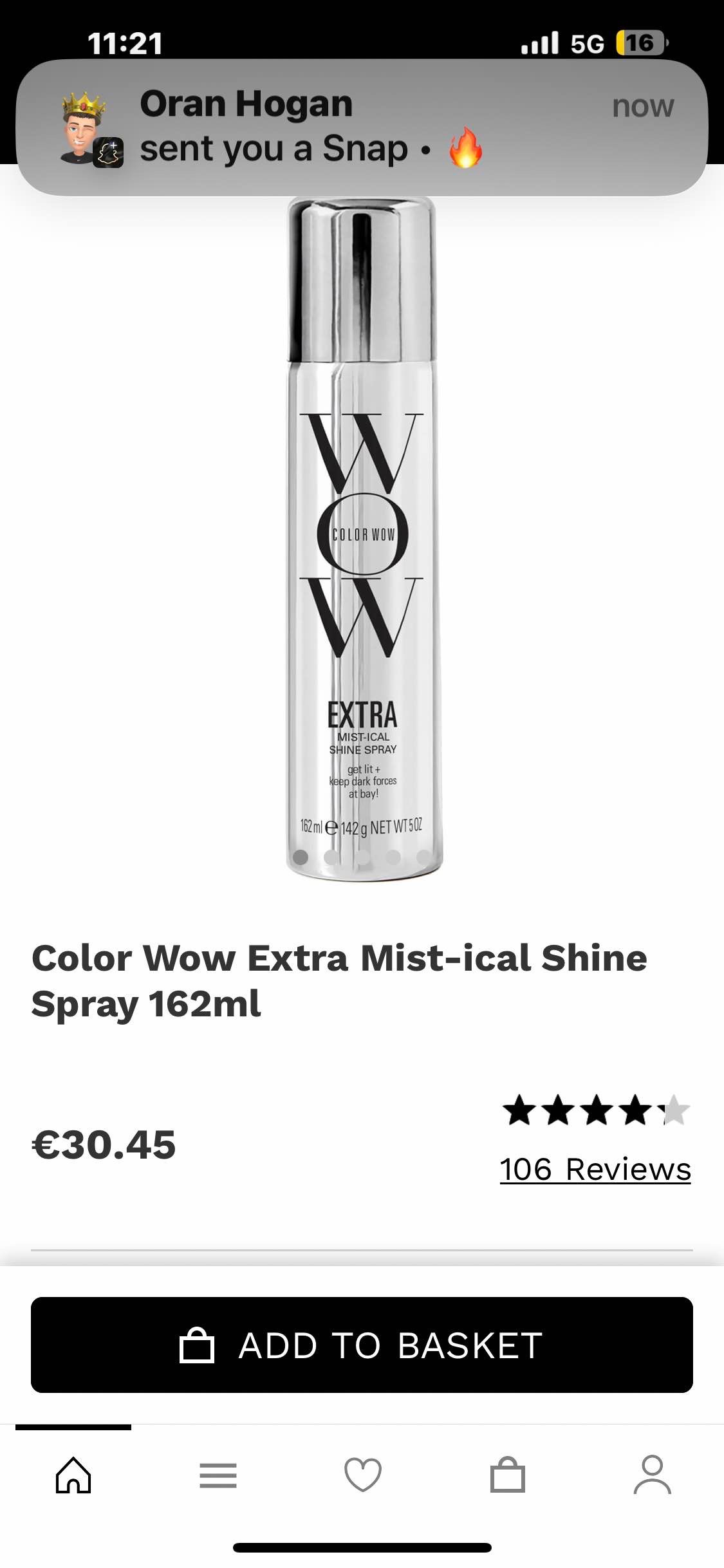 Color Wow Extra Mist-ical Shine Spray 162ml