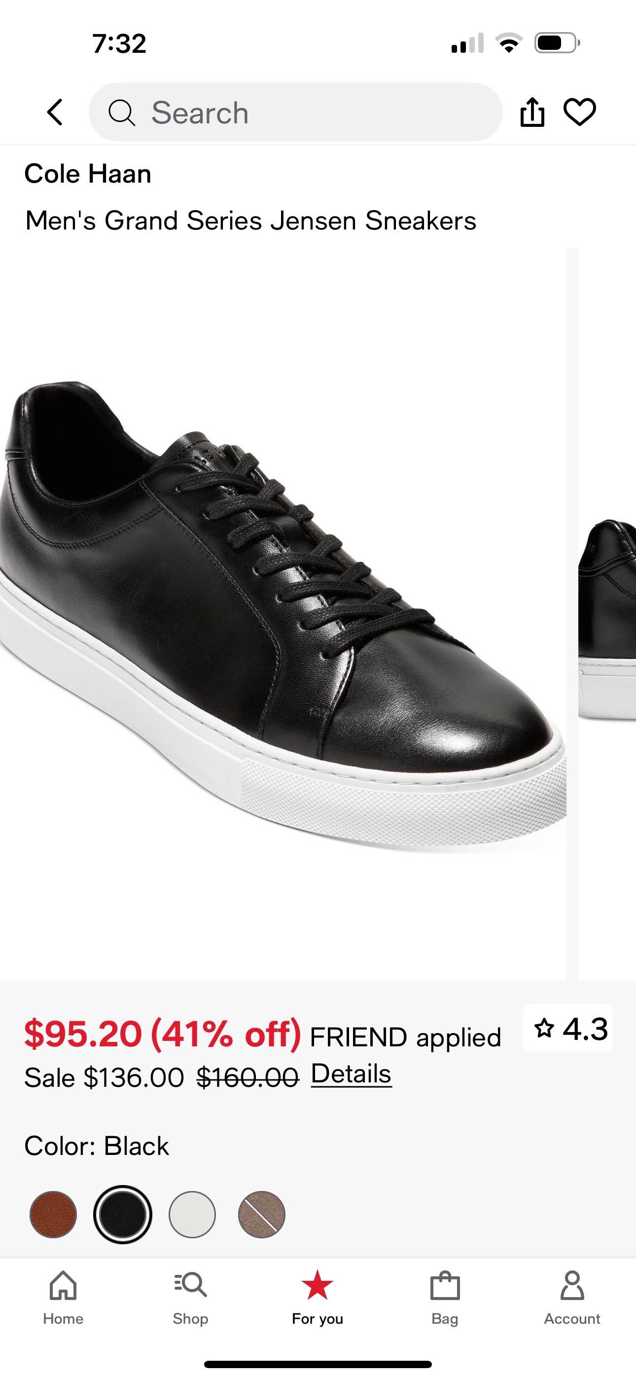 Cole Haan Men's Grand Series Jensen Sneakers