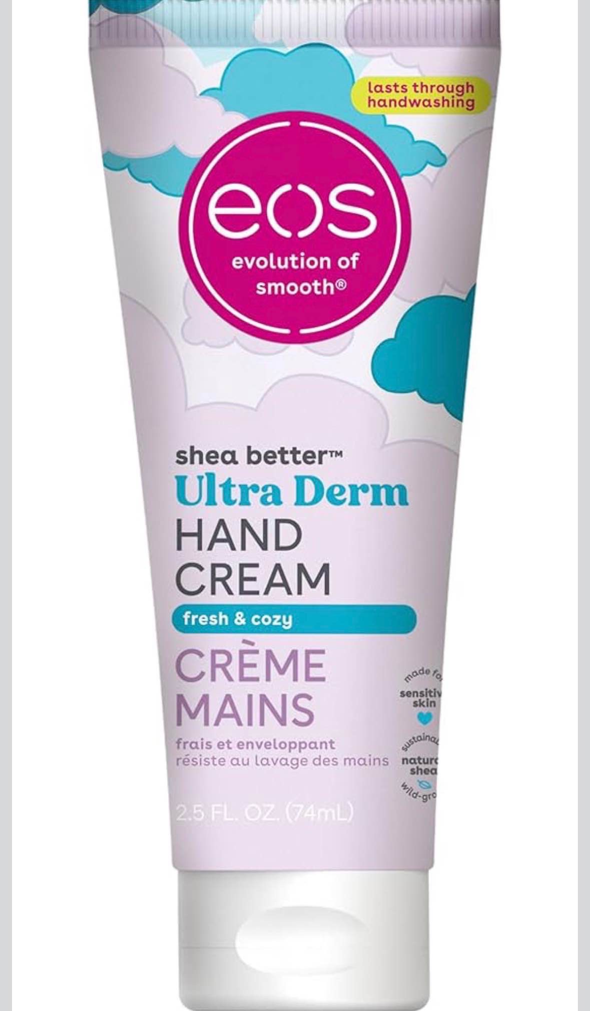EOS shea butter hand cream - fresh & cozy